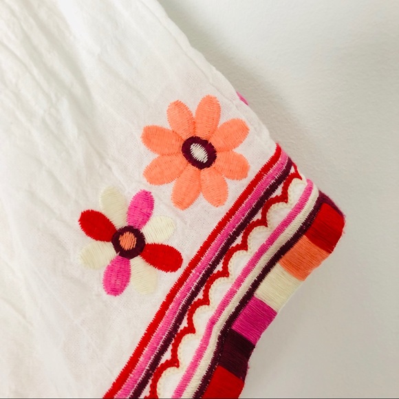 Madewell Embroidered Sandblossom Peasant Top - Picture 8 of 12